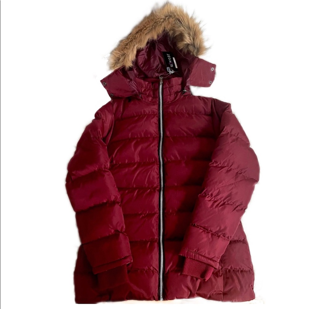 WOMENS PUFFER WINTER COAT🐉  WITH REMOVABLE HOOD AND ZIPPER POCKETS